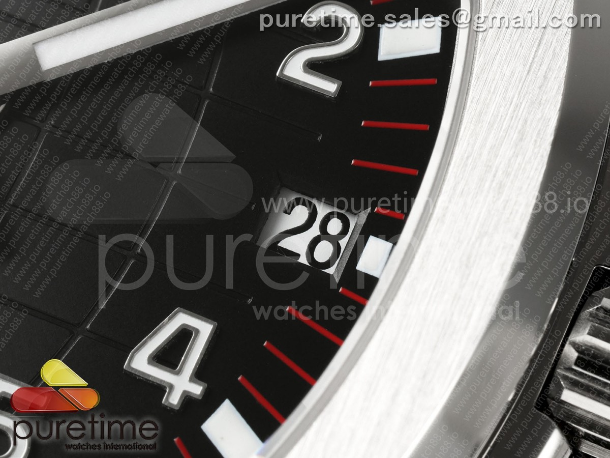 Aquanaut 5167 SS Singapore BBF Black Dial on Red Rubber Strap DPB330