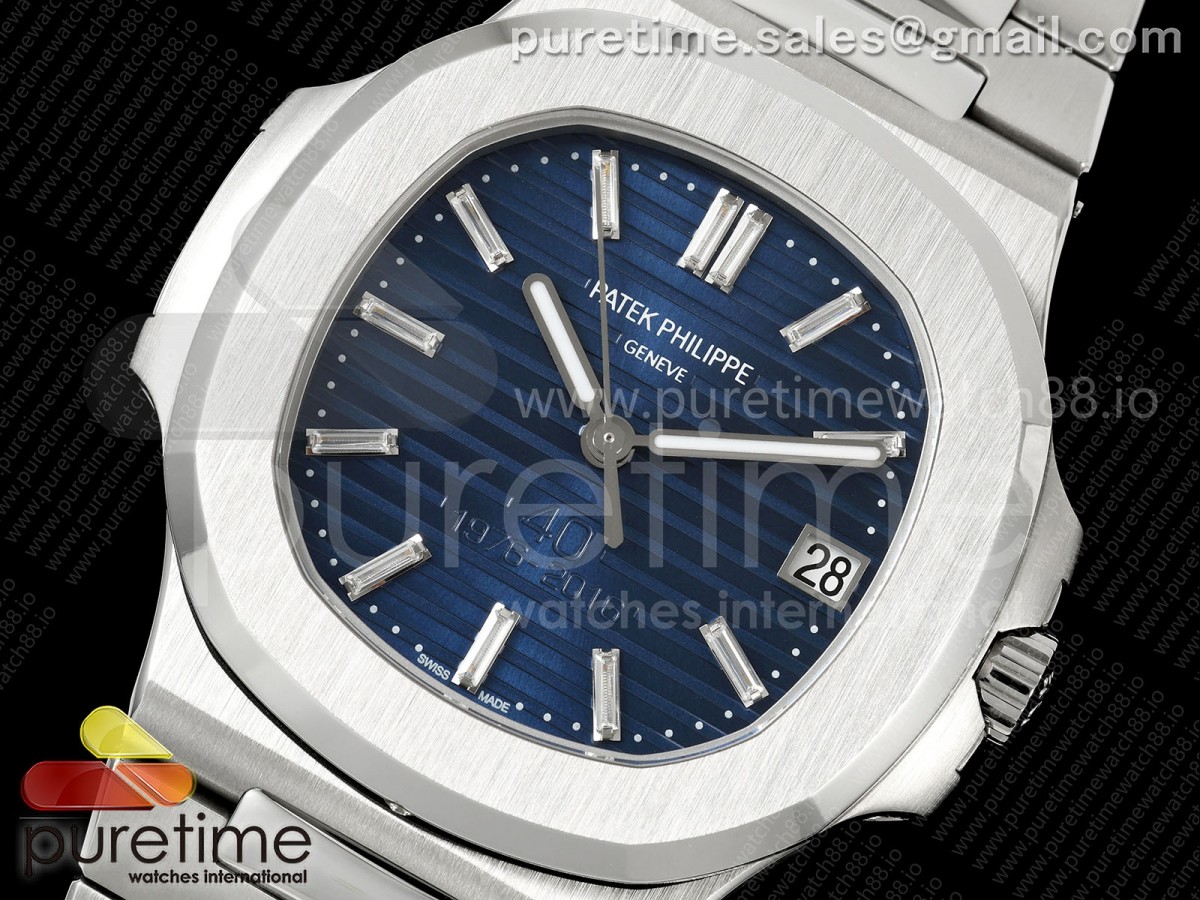 Nautilus 5711 40th Anniversary SS BBF Blue Dial on SS Bracelet DPB330