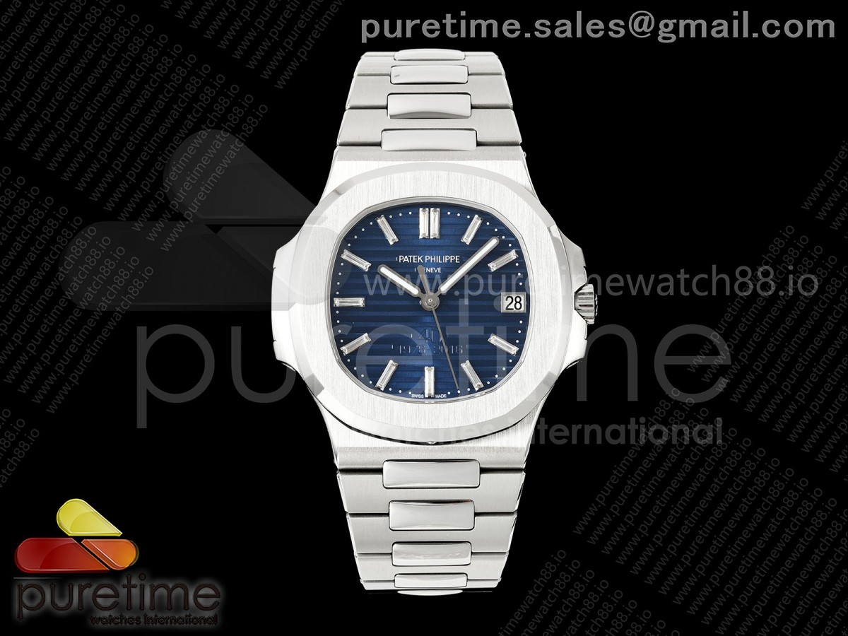 Nautilus 5711 40th Anniversary SS BBF Blue Dial on SS Bracelet DPB330