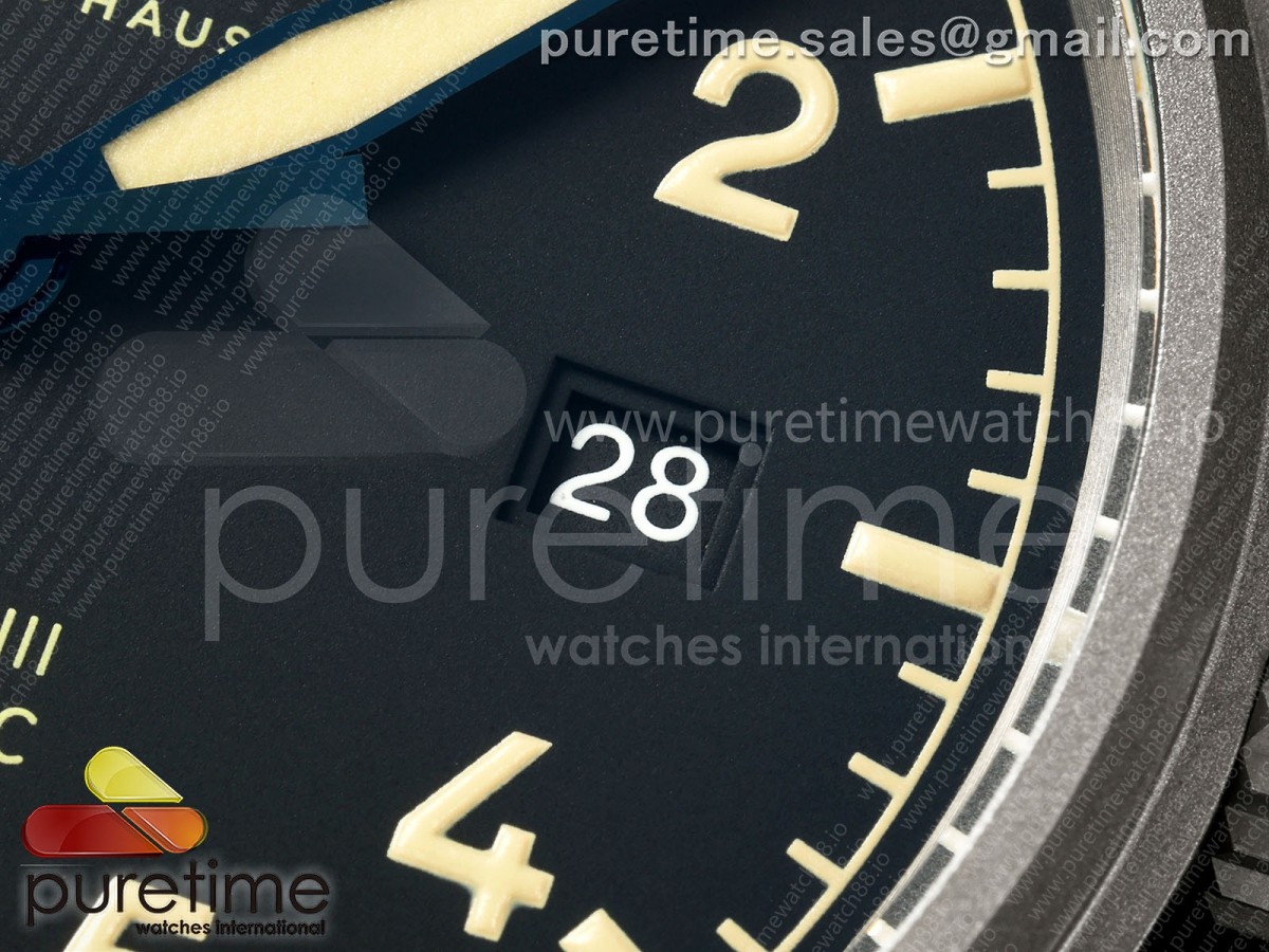 Mark XVIII Titanium MZF Black Dial on Brown Leather Strap A2892