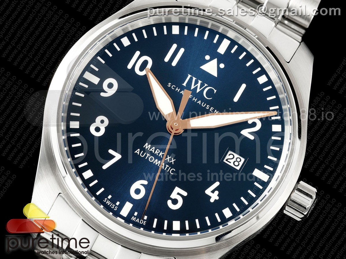 Mark XX MZF Blue/RG Dial on SS Bracelet A2892