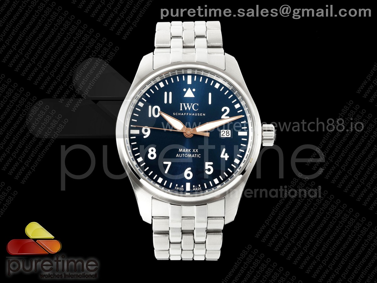 Mark XX MZF Blue/RG Dial on SS Bracelet A2892
