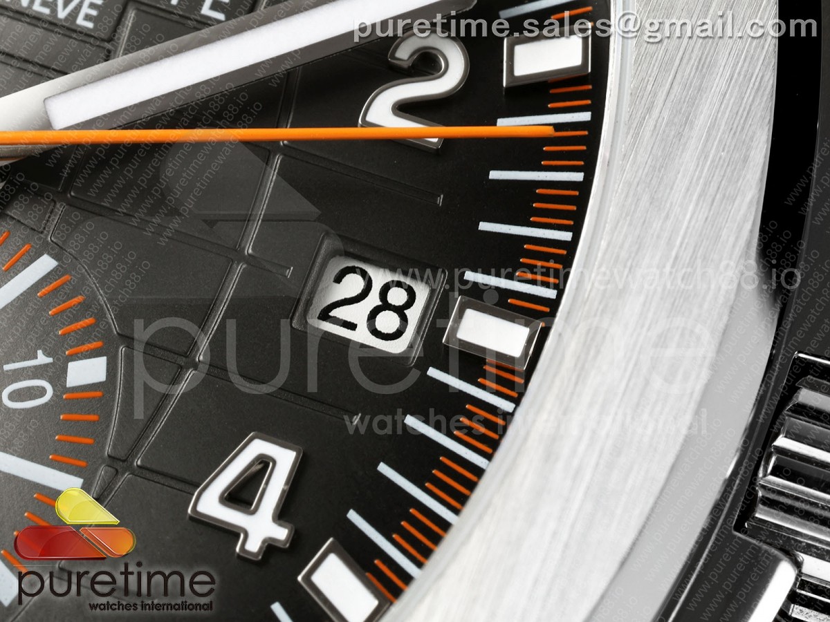 Aquanaut 5968 SS DDF Gray Dial on Black Rubber Strap A520