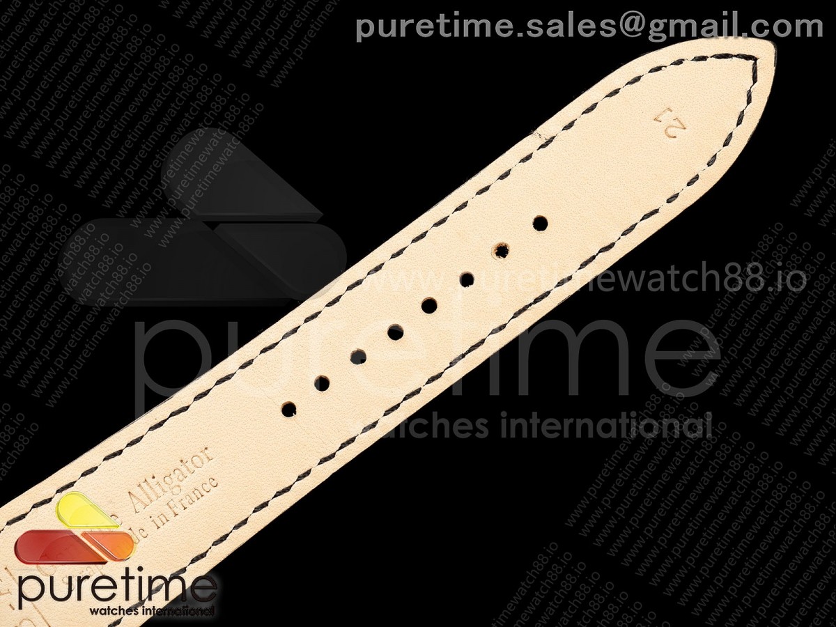 Master Ultra Thin Moon SS RZF Silver Dial on Black Leather Strap SA925