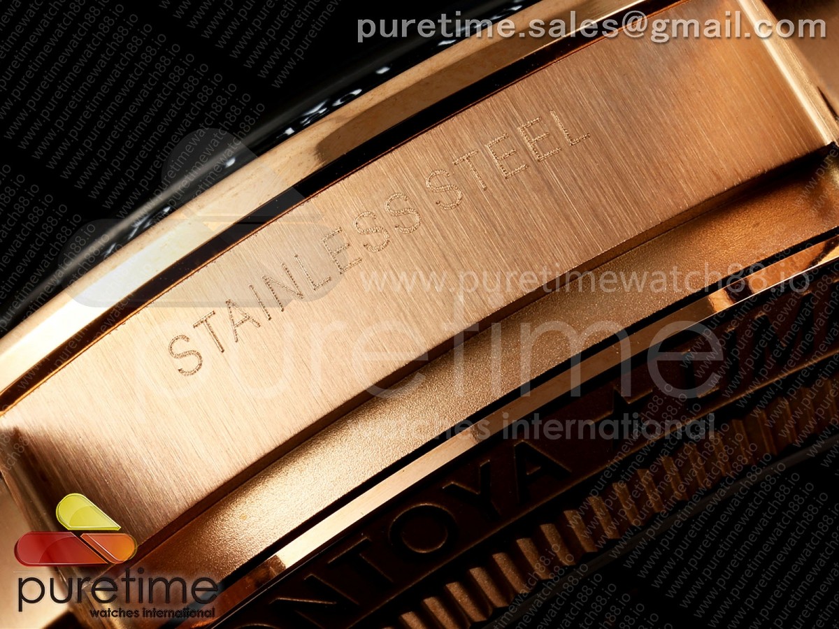 Daytona Skeleton RG SONIC Carbon Bezel Skeleton Dial on RG Bracelet SA4130