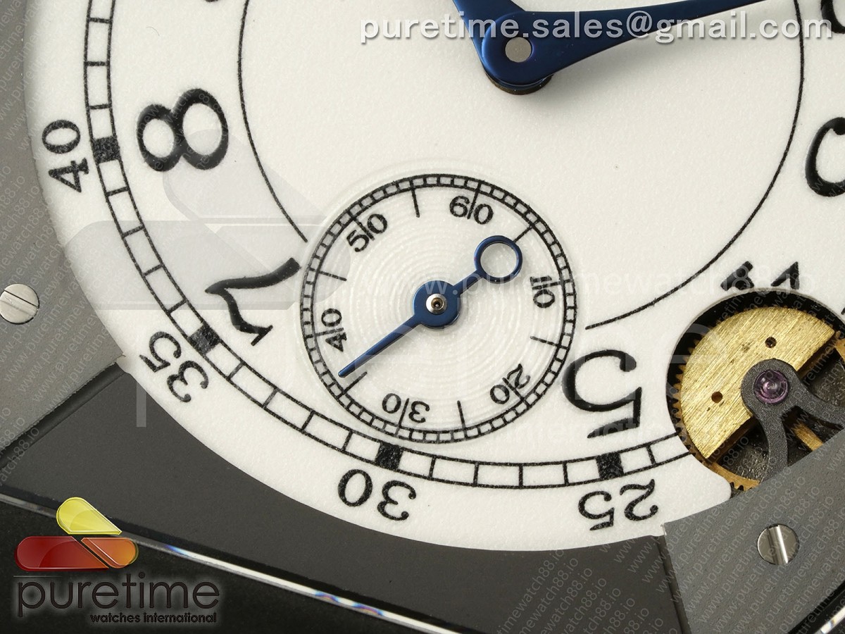 F.P.Journe Elegante PVD AVF White Dial on Green Rubber Strap Quartz