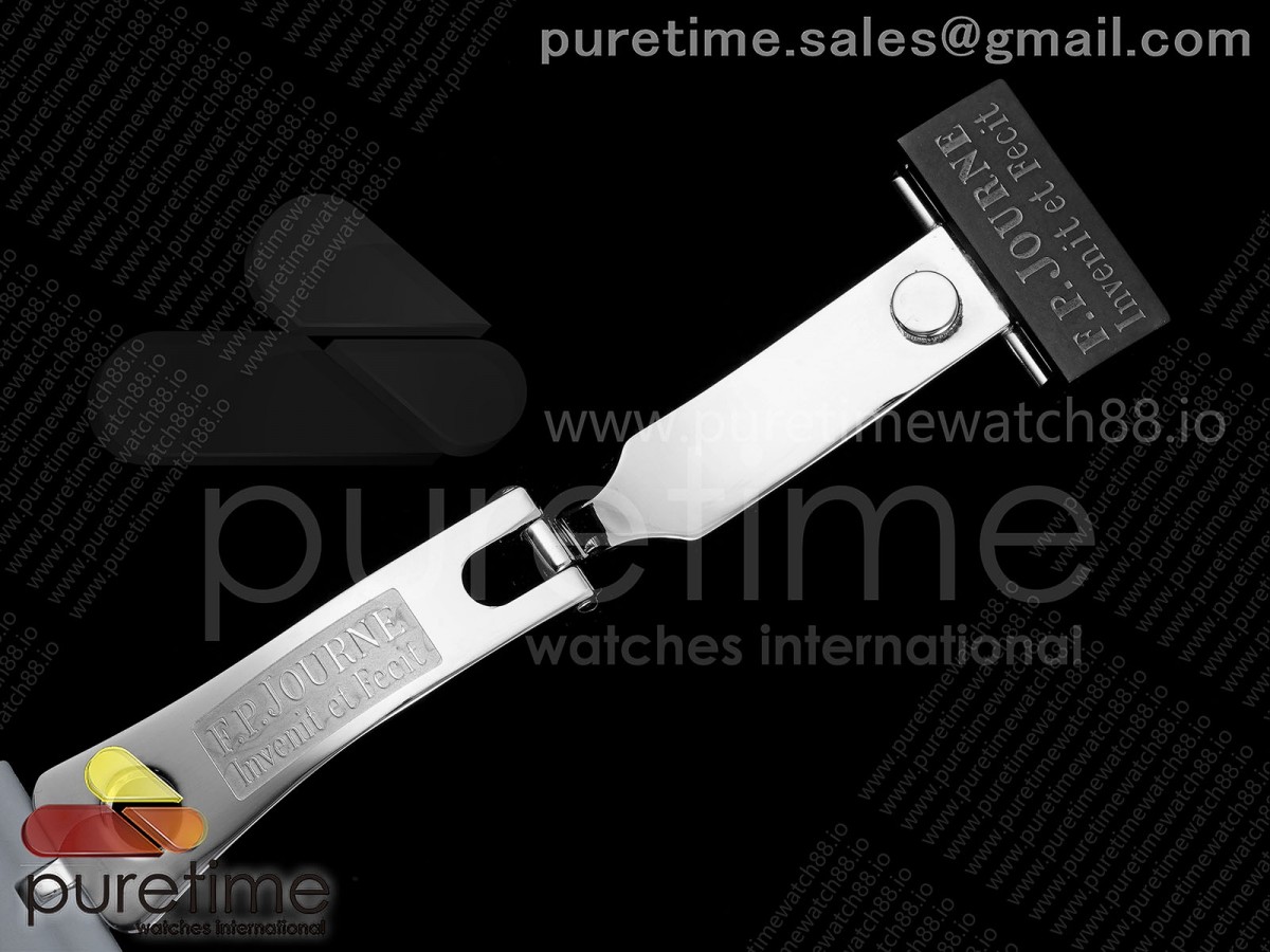 F.P.Journe Elegante PVD AVF MAMCO Gray Dial on Gray Rubber Strap Quartz