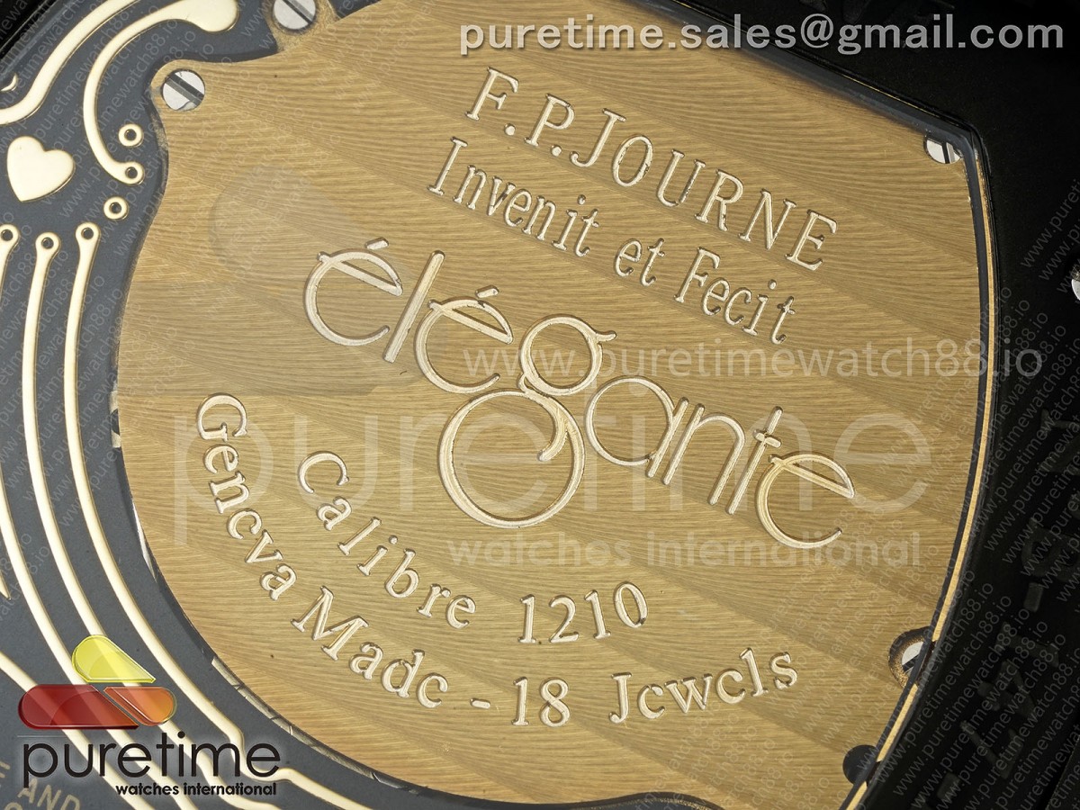 F.P.Journe Elegante PVD AVF MAMCO Gray Dial on Gray Rubber Strap Quartz