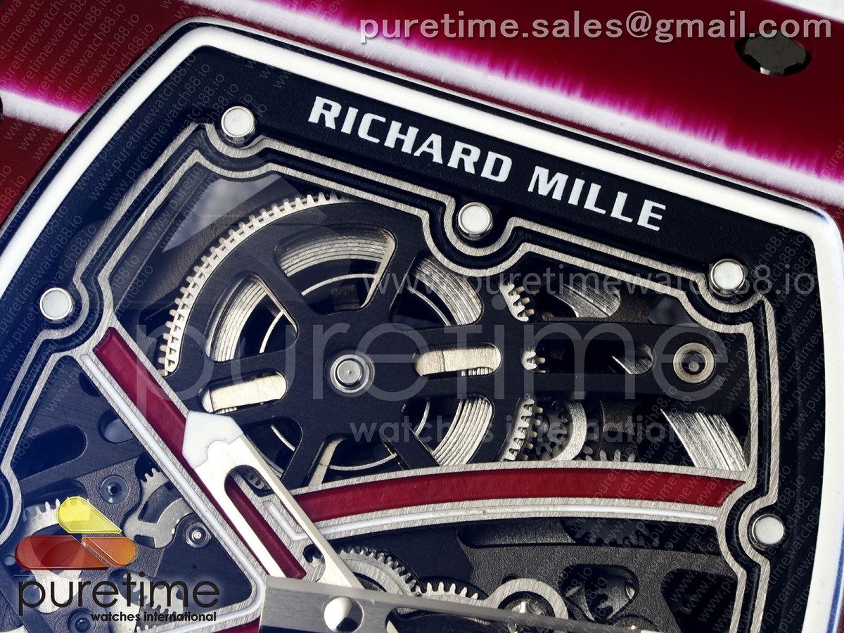 UMI RM67-02 Purple NTPT Mutaz Skeleton Dial on Elastic Strap CRMA7 Clone V3