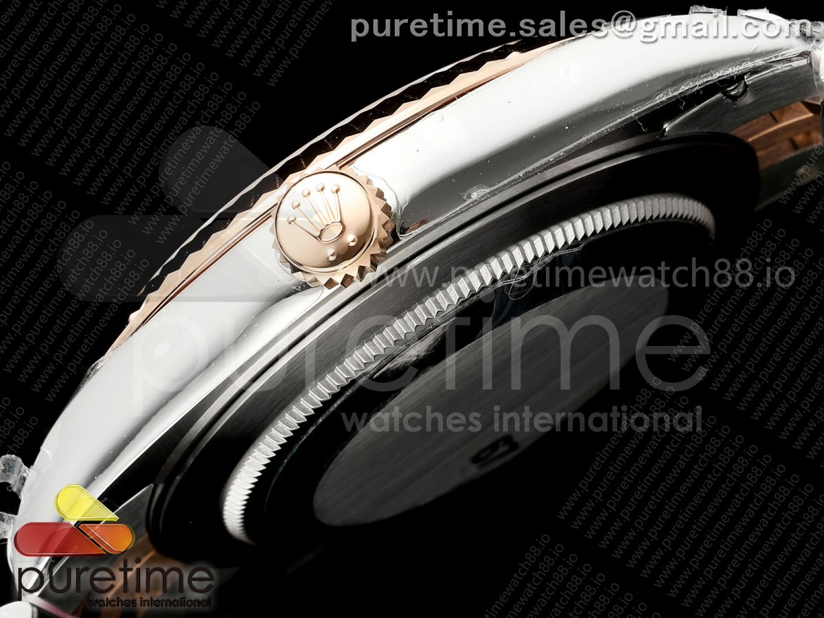 DateJust 41 126331 SS/RG VSF Gray Dial Green Roman on Jubilee Bracelet VS3235 V2s