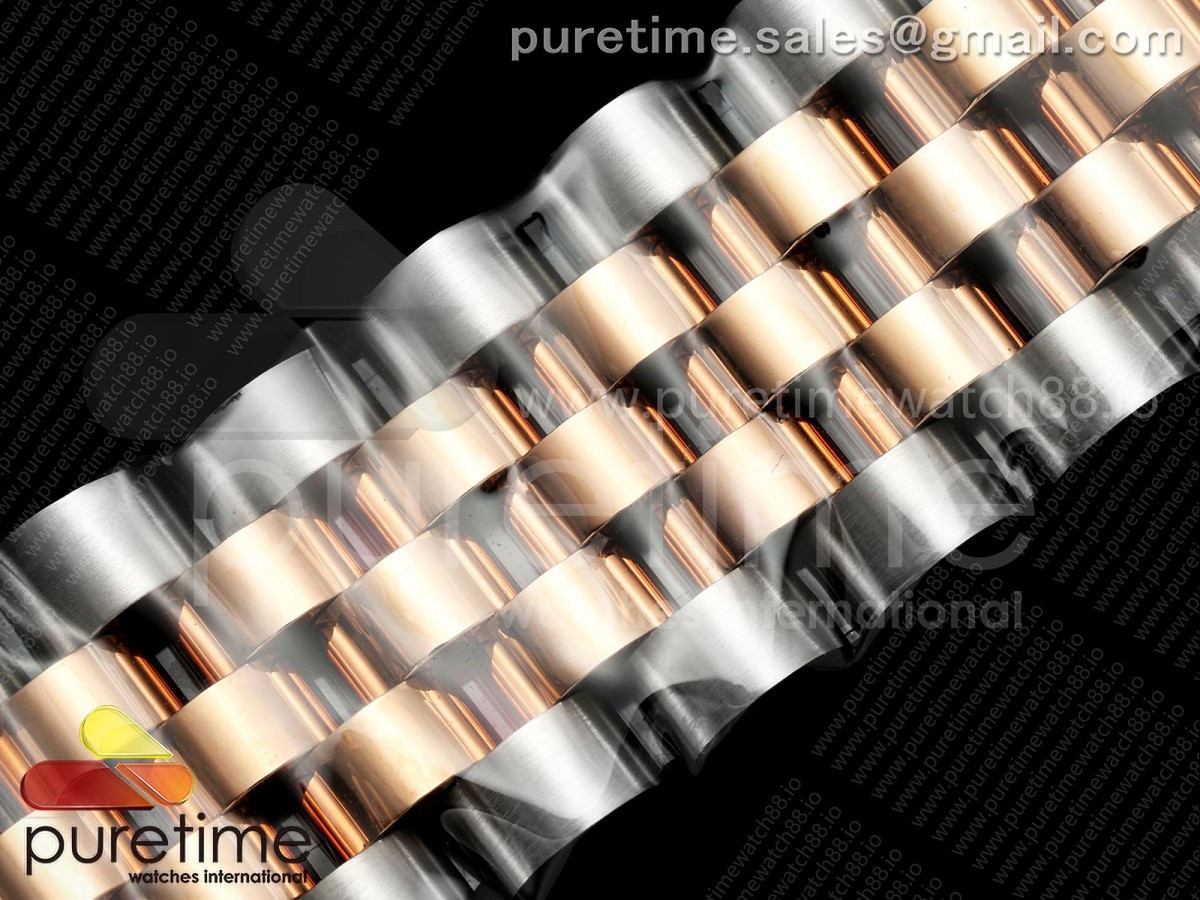 DateJust 41 126331 SS/RG VSF Gray Dial Green Roman on Jubilee Bracelet VS3235 V2s