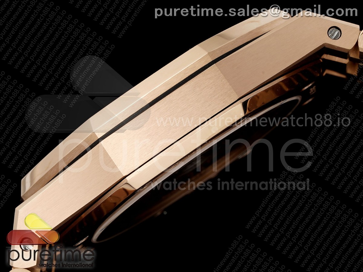 Royal Oak 41mm 15510 RG JF Black Dial on RG Bracelet SA4302
