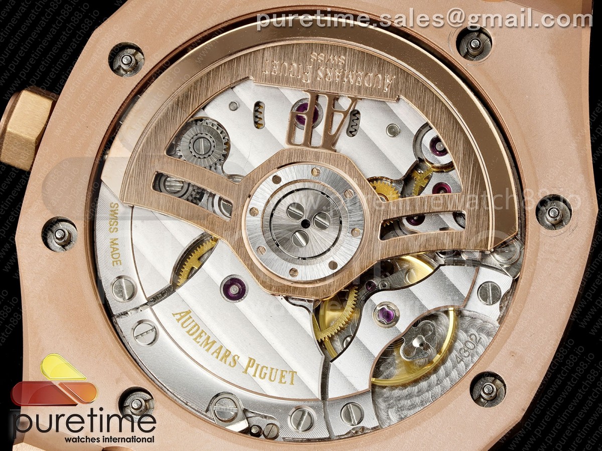 Royal Oak 41mm 15510 RG JF Black Dial on RG Bracelet SA4302