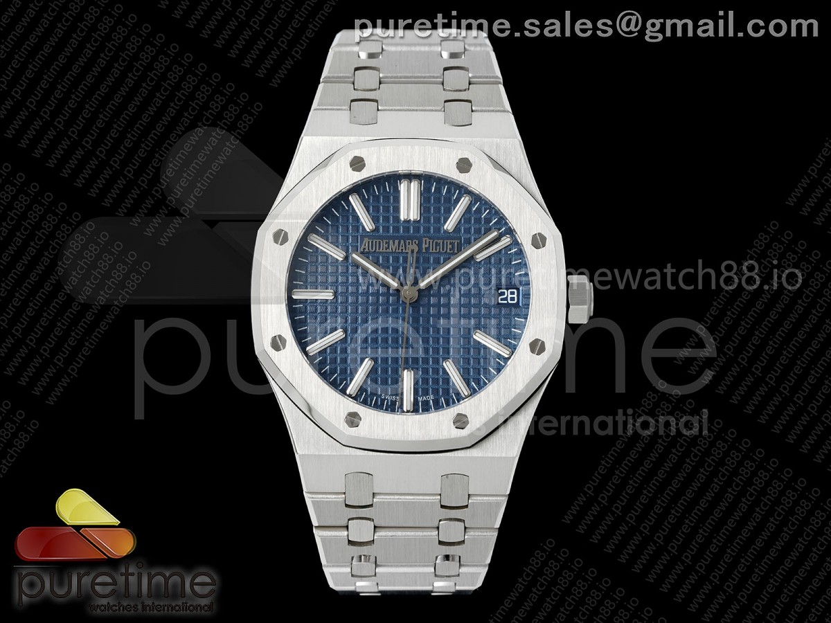Royal Oak 41mm 15510 SS JF Blue Dial on SS Bracelet SA4302