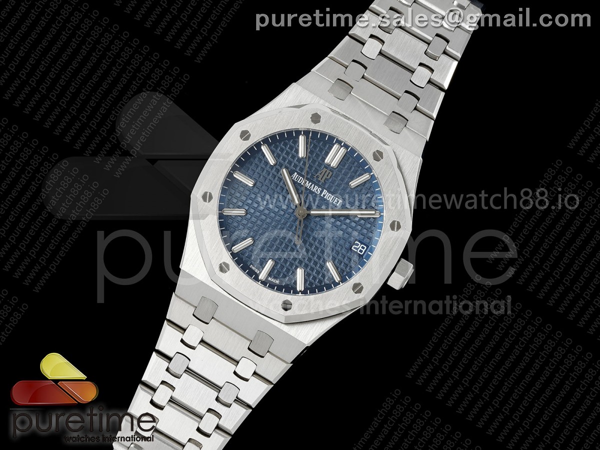 Royal Oak 41mm 15500 SS JF Blue Dial on SS Bracelet SA4302