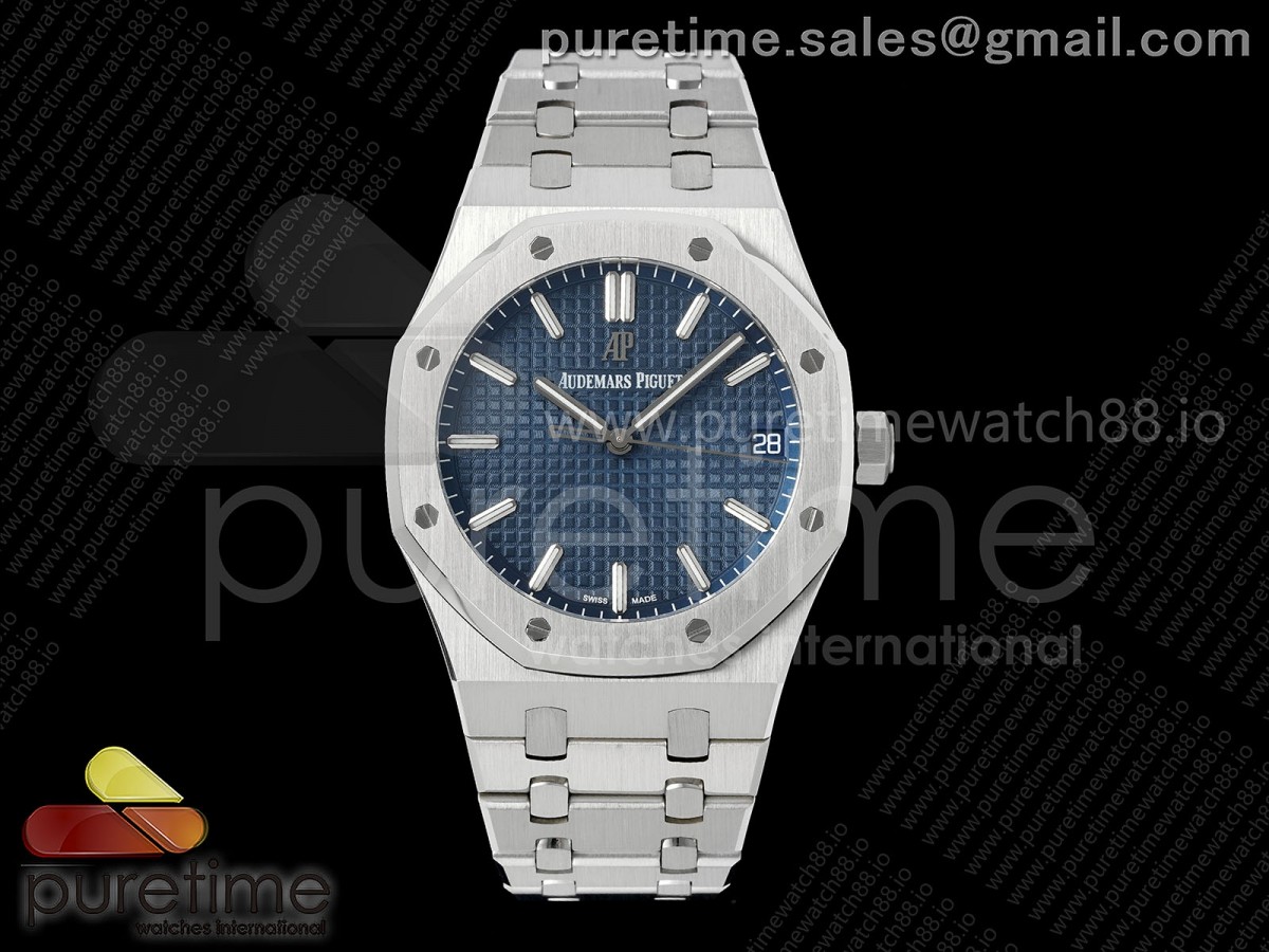 Royal Oak 41mm 15500 SS JF Blue Dial on SS Bracelet SA4302