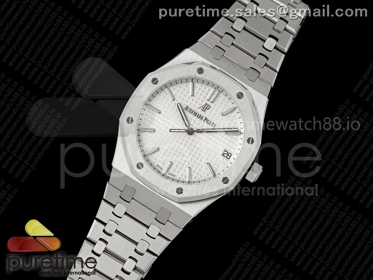 Royal Oak 41mm 15500 SS JF White Dial on SS Bracelet SA4302