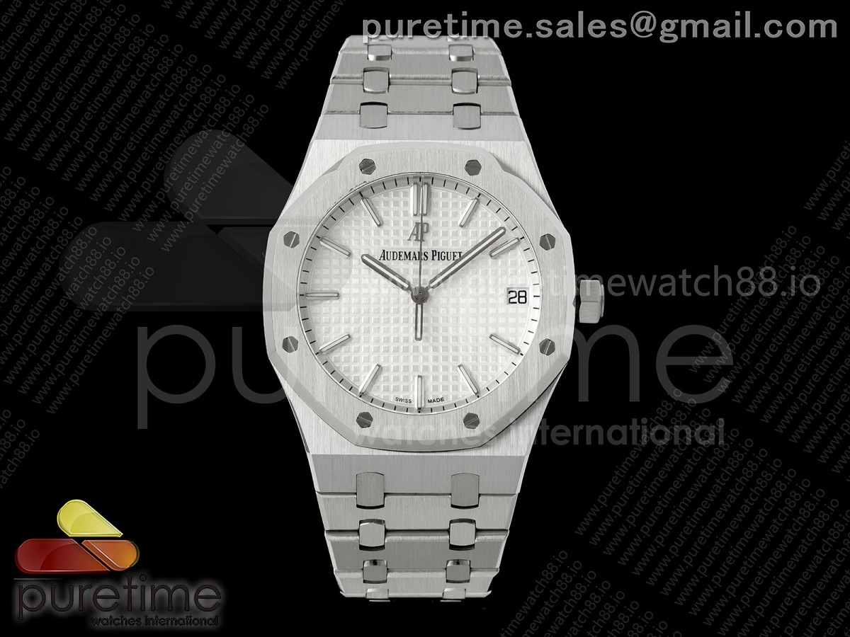 Royal Oak 41mm 15500 SS JF White Dial on SS Bracelet SA4302