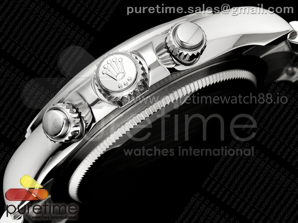 Daytona 126500 WF White Dial on SS Bracelet JH4131 Free Sprung (164g)