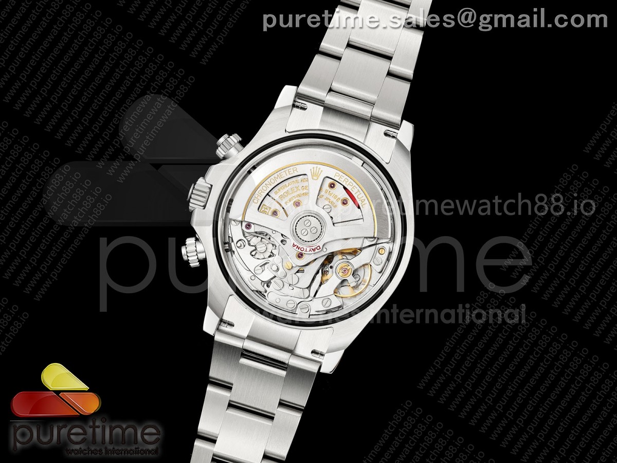 Daytona 126500 WF White Dial on SS Bracelet JH4131 Free Sprung (164g)