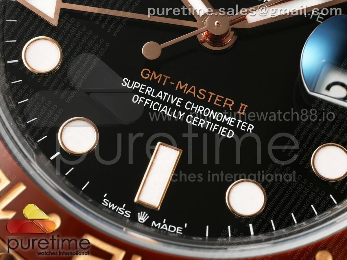 GMT-Master II 126711 CHNR Black/Brown Ceramic WF Black Dial on Bracelet JH3285 CHS (175g)