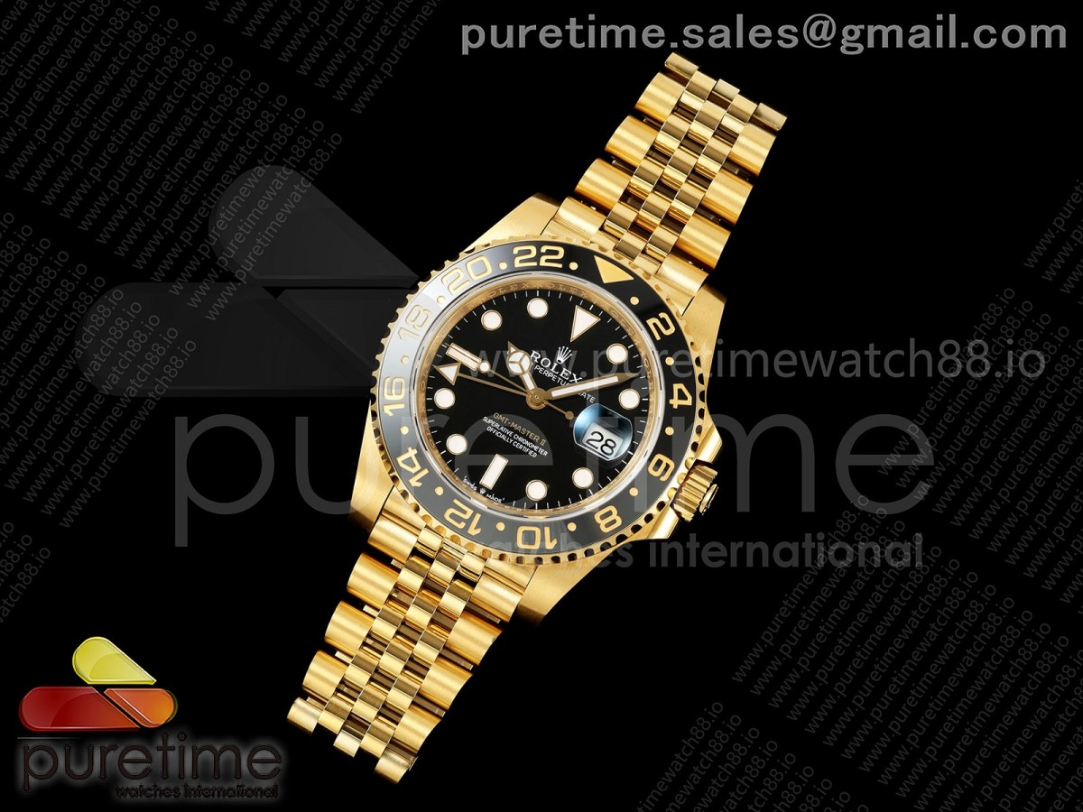 GMT-Master II 126718 GRNR Black/Gray Ceramic WF Black Dial on Bracelet JH3285 CHS (184g)