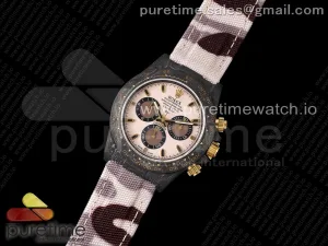 Daytona DIW Carbon N6F Purple/Brown Dial on Purple/Brown Nylon Strap SA4130 V2