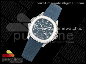 Aquanaut 5164 SS 2F Blue Dial on Blue Rubber Strap A324