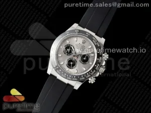 Daytona 116519 APSF Cadran gris sur la sangle en caoutchouc Oysterflex SH4130