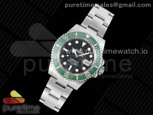 Submariner 41mm 126610 LV Kermit 904L Acero ZF VR3235