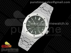 Royal Oak 41mm 15510 "50th Anniversary" SS SF Green Dial on SS Bracelet SA4302