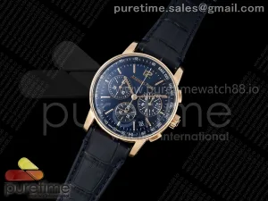 Code 11.59 Chrono 26393 RG APSF Blue Dial on Blue Leather Strap SA4401