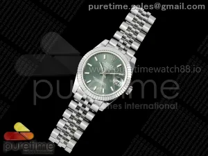 DateJust 31 278274 SS GMF 904L Steel Green Stick Dial on Jubilee Bracelet A2824