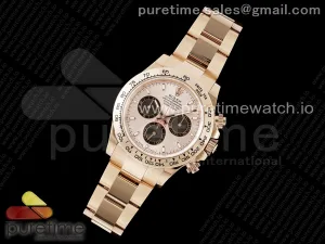 Daytona 116505 BTF RG/Schwarzes Zifferblatt auf RG Armband SA4130