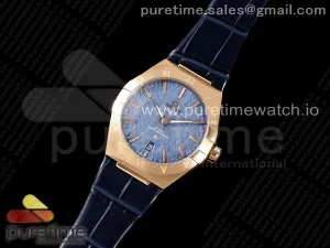 Constellation 39mm RG ASWF Blaues Zifferblatt auf blauem Lederarmband A8800