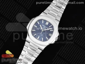 Nautilus 5711 40th Anniversary 3KF Blaues Text-Zifferblatt auf SS-Armband 324CS V4