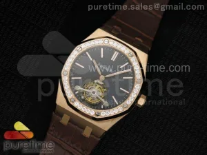 Royal Oak 41mm Tourbillon RG Blaue Zifferblattdiamanten