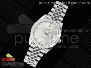 DateJust 41 126334 EWEF White Silver Dial on Jubilee Bracelet A3235