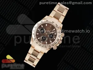 Daytona 116505 BTF Braunes Zifferblatt auf RG Armband SA4130
