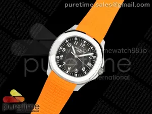 Aquanaut 5167 SS DDF Gray Dial on Orange Rubber Strap DD324