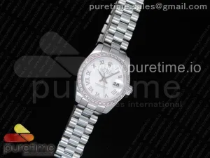 Datejust 28 Ladies SS Weiß
