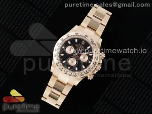 Daytona 116505 BTF Schwarz/RG Zifferblatt auf RG Armband SA4130