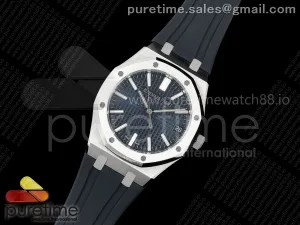 Royal Oak 41mm 15510 SS DDF Blue Dial on Blue Rubber Strap DD4302