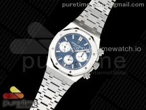 Royal Oak Chrono 26331 SS IPF Blue/White Dial on SS Bracelet A7750