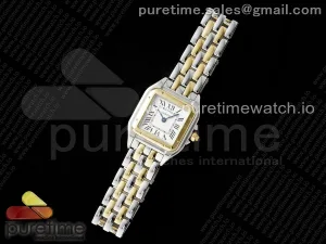 Panthère Ladies 22mm SS/YG AF White Dial on SS/YG Bracelet Ronda Quartz