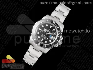 Submariner 116610 LN Acero negro de cerámica 904L VSF VS3135