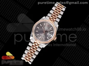 DateJust 36 126231 QF Gray Stick Dial on Jubilee Bracelet QF3235