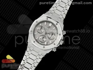 Royal Oak Chrono 26240 Frosted SS APSF Silver Dial on SS Bracelet SA4401