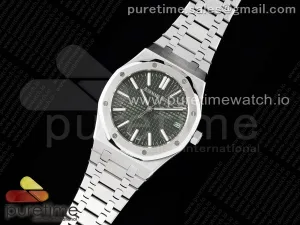 Royal Oak 41mm 15500 SS BF Green Textured Dial on SS Bracelet A4302