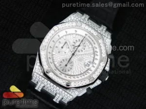 Royal Oak Offshore SS Full Paved Diamanten
